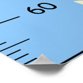 Poster Graphique de croissance des dinosaures mignons (Coin)