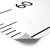 Poster Graphique de croissance des dinosaures mignons (Coin)