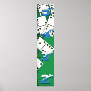 Poster Graphique de croissance des dominos.
