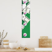 Poster Graphique de croissance des dominos. (Cuisine)