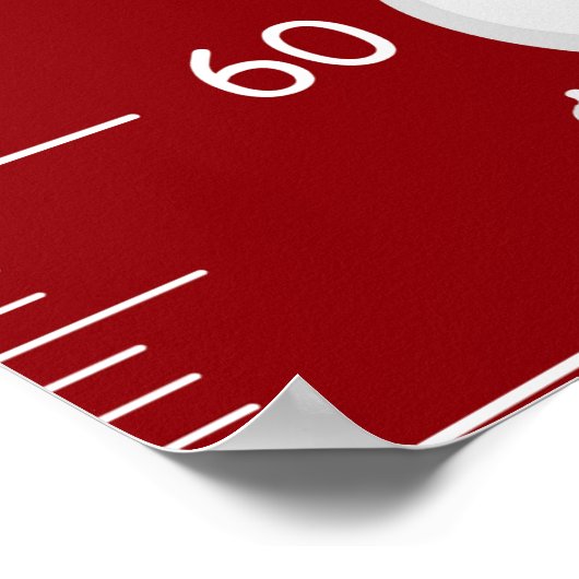 Poster Graphique de croissance des éléments de Noël (Coin)