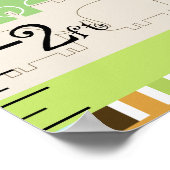 Poster Graphique de croissance des éléphants africains tr (Coin)