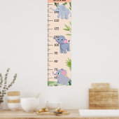 Poster Graphique de croissance des éléphants mous (Cuisine)