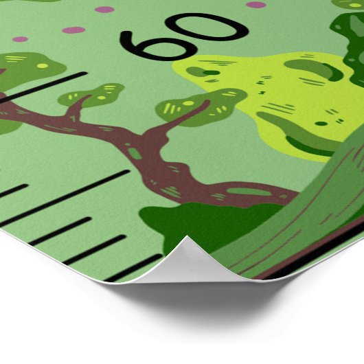 Poster Graphique de croissance des fées mignonnes filles  (Coin)