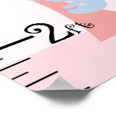 Poster Graphique de croissance des filles animales de la (Coin)