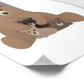 Poster Graphique de croissance des forêts et du camping (Coin)