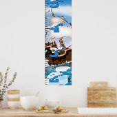 Poster Graphique de croissance des navires brise-glace (Cuisine)