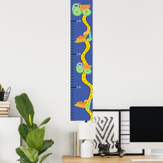 Poster Graphique de croissance des petits garçons de cons (Bureau à domicile)