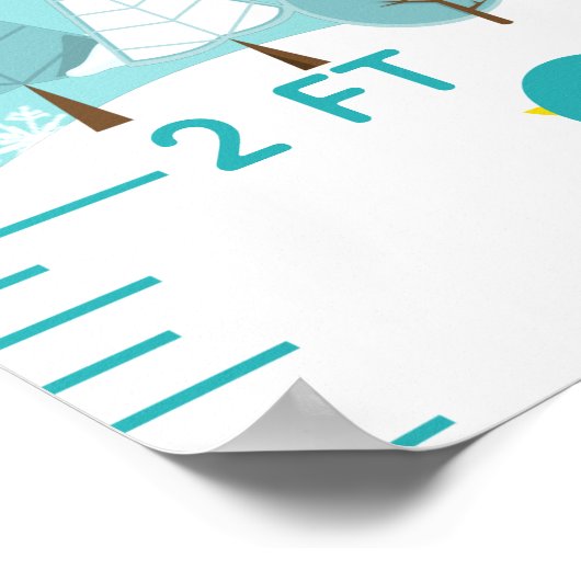 Poster Graphique de croissance des renards de l'Arctique (Coin)