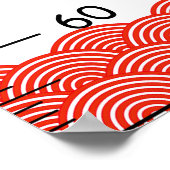 Poster Graphique de croissance des vagues japonaises (Coin)