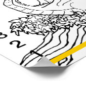 Poster Graphique de croissance - Dragon dans les arbres (Coin)