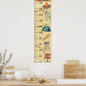 Poster Graphique de croissance du camping (Cuisine)