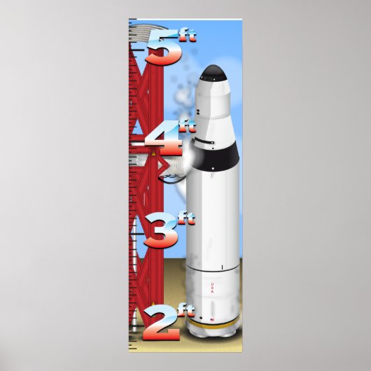 Poster Graphique de croissance du compte à rebours du lan (Devant)