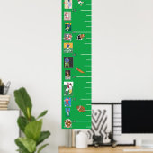 Poster Graphique de croissance du football (Bureau à domicile)