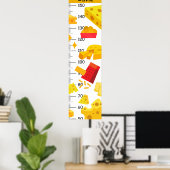 Poster Graphique de croissance du fromage mou pour filles (Bureau à domicile)