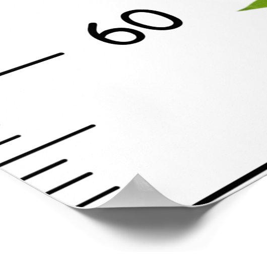 Poster Graphique de croissance du panda mignon (Coin)