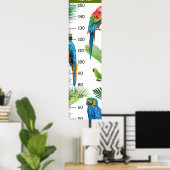 Poster Graphique de croissance du perroquet (Bureau à domicile)