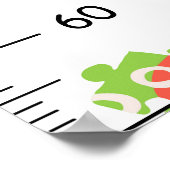 Poster Graphique de croissance du puzzle (Coin)