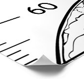 Poster Graphique de croissance du thème comique de l'astr (Coin)