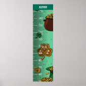 Poster Graphique de croissance du thème Saint Patrick (Devant)