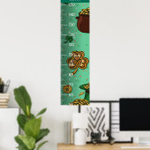 Poster Graphique de croissance du thème Saint Patrick (Bureau à domicile)