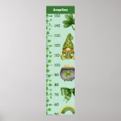 Poster Graphique de croissance du thème Saint Patrick (Devant)