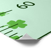 Poster Graphique de croissance du thème Saint Patrick (Coin)