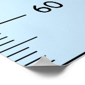 Poster Graphique de croissance en pixels mignons en centi (Coin)