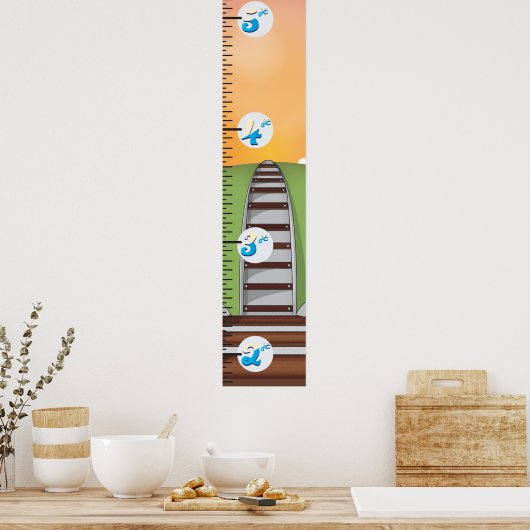 Poster Graphique de croissance ferroviaire (Cuisine)