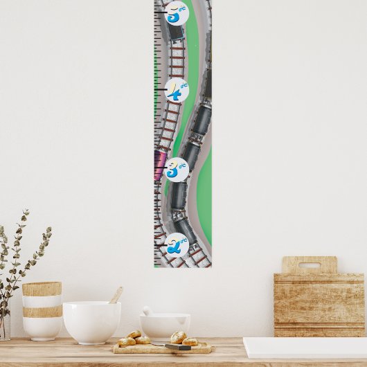 Poster Graphique de croissance ferroviaire (Cuisine)