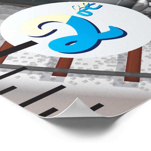 Poster Graphique de croissance ferroviaire (Coin)