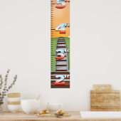 Poster Graphique de croissance ferroviaire (Cuisine)