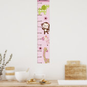 Poster Graphique de croissance Jungle Jill/Girl Animals K (Cuisine)