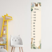 Poster Graphique de croissance M Monogramme personnalisé