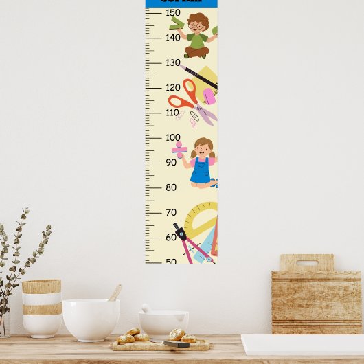 Poster Graphique de croissance mathématique (Cuisine)