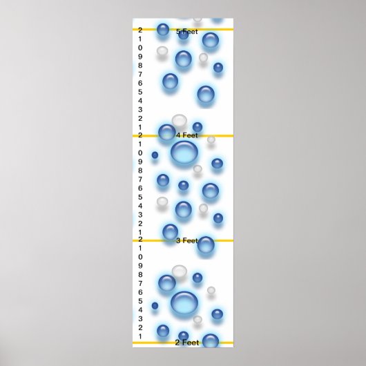 Poster Graphique de croissance - Monter avec les bulles (Devant)