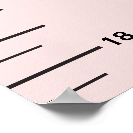 Poster Graphique de croissance Pastel Ajouter le nom de l (Coin)