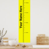 Poster Graphique de croissance personnalisé (Cuisine)