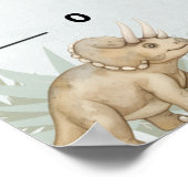 Poster Graphique de croissance personnalisé avec monogram (Coin)