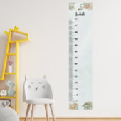 Poster Graphique de croissance personnalisé avec monogram