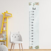 Poster Graphique de croissance personnalisé avec monogram