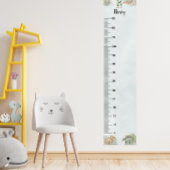 Poster Graphique de croissance personnalisé avec monogram