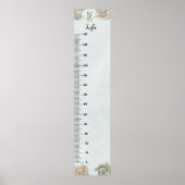Poster Graphique de croissance personnalisé avec monogram (Devant)