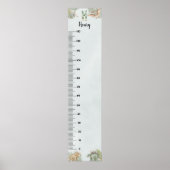 Poster Graphique de croissance personnalisé avec monogram (Devant)