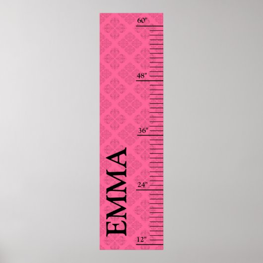 Poster Graphique de croissance personnalisé - Baroque (Devant)