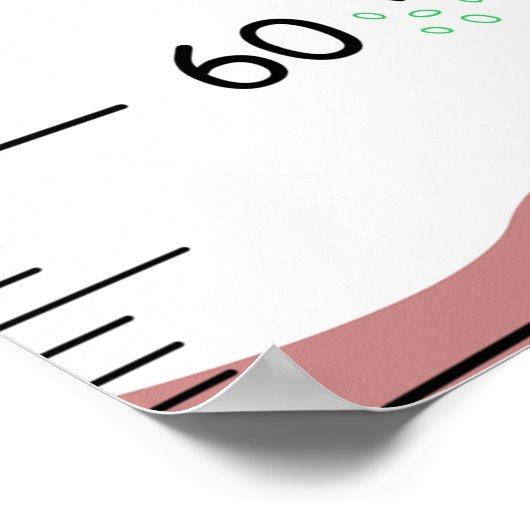 Poster Graphique de croissance personnalisé de l'ampoule (Coin)