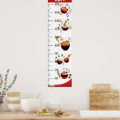 Poster Graphique de croissance personnalisé de l'ampoule (Cuisine)