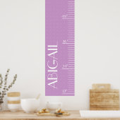 Poster Graphique de croissance personnalisé - Points élég (Cuisine)