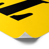 Poster Graphique de croissance personnalisé - Règle (Coin)