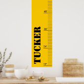 Poster Graphique de croissance personnalisé - Règle (Cuisine)